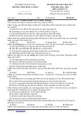Đề thi Giữa kì 1 Lịch sử 12 năm 2024-2025 trường THPT Hùng Vương (Quảng Nam)